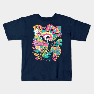 Anime Kids T-Shirt - Psychedelic 100 by Ilustrata